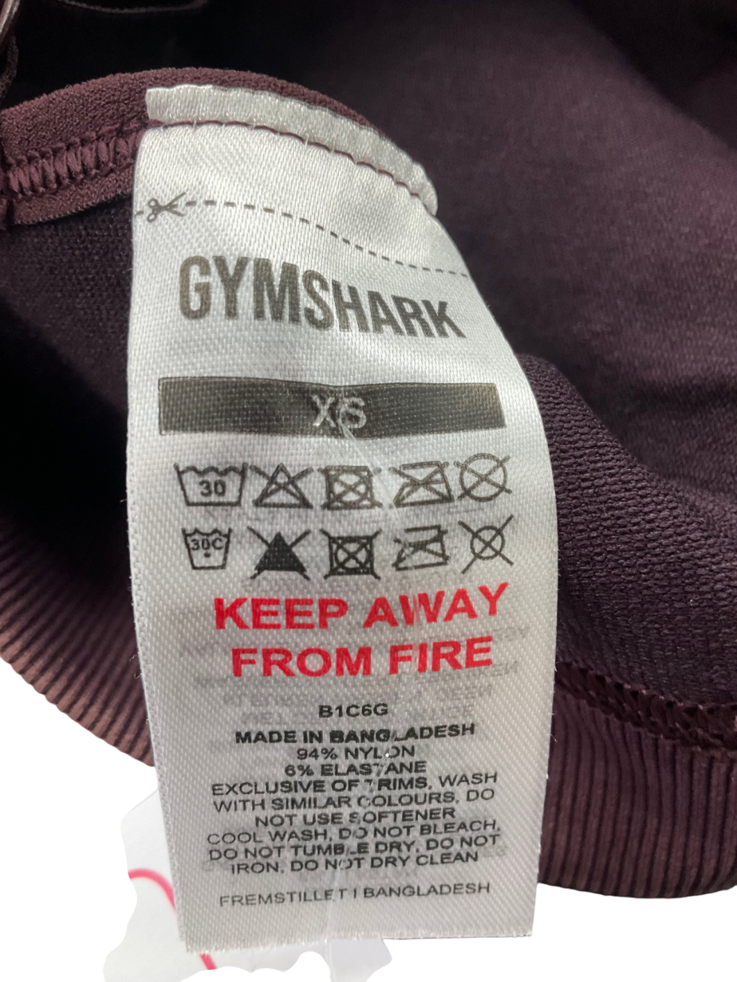 gymshark Purple Halter Neck Sports Bra UK XS