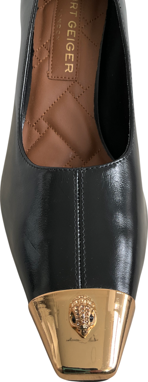 Kurt Geiger Black Regent Court Heel UK 8 EU 41 👠