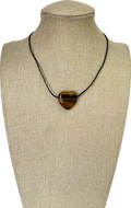 pilgrim Brown Stay Tiger Eye Necklace Silver-plated