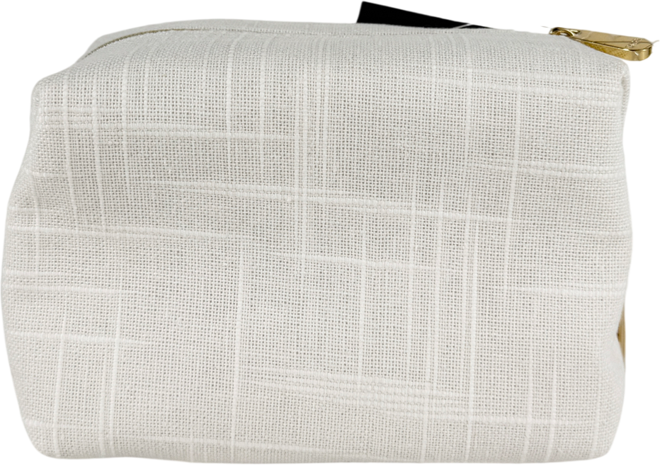 Christian Dior White Makeup Bag One Size