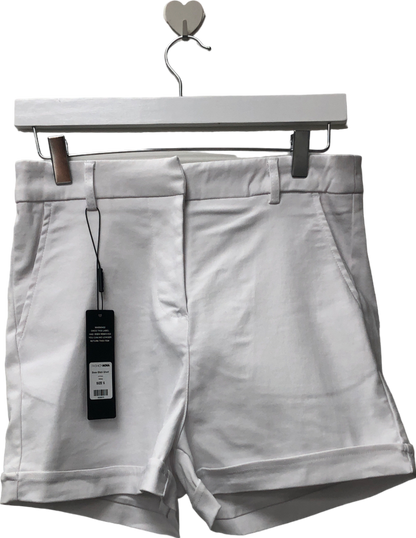 Fashion Nova White Boss Shorts UK S