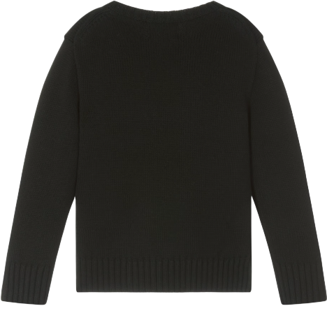POLO RALPH LAUREN Black Cotton Knit Polo Bear With Gift Jumper 5 Years