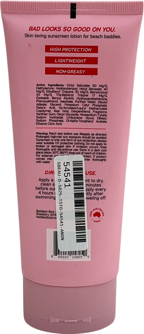 BADDEST Baddest Baddie Sunscreen Spf50+ 150ml