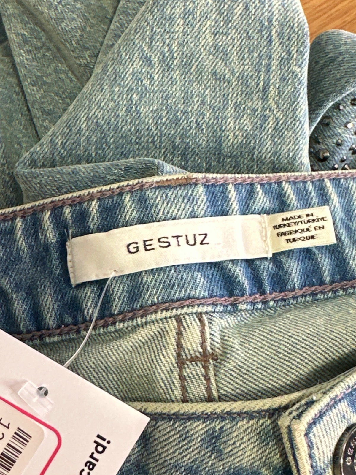 Gestuz Blue Printed Denim Jeans W26