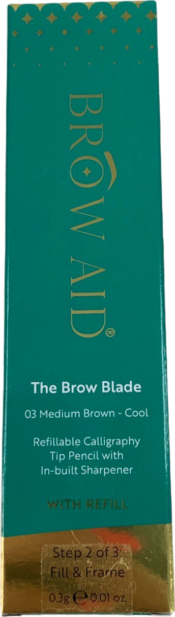 BrowAid The Brow Blade 03 Medium Brown - Cool 0.3g