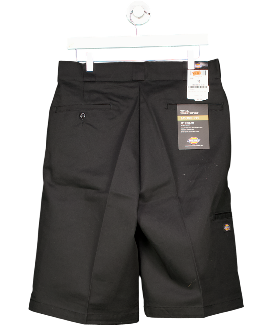 Dickies Black Twill Loose Fit Work Shorts W34