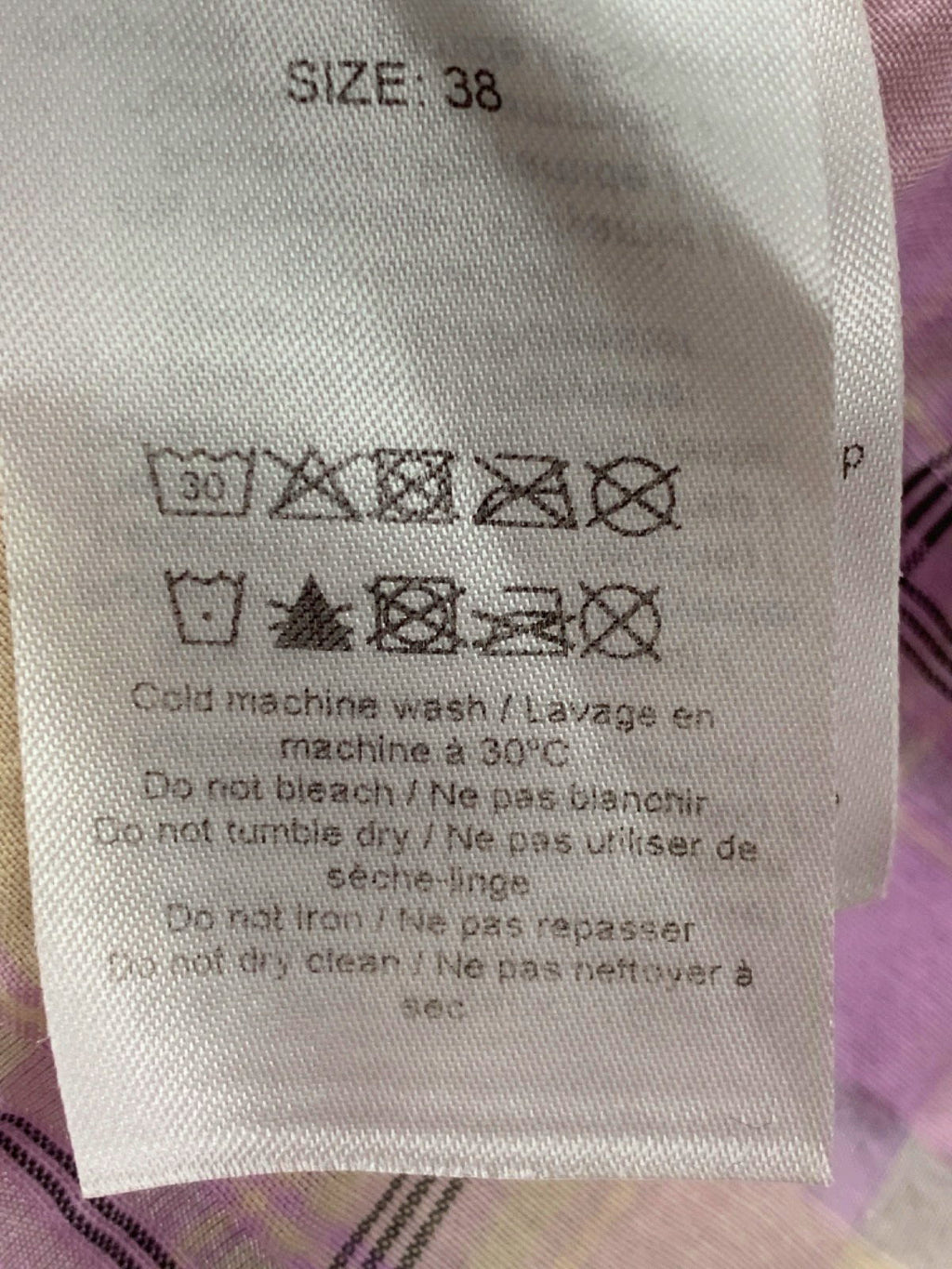 Ganni Purple Plaid Dress UK 10