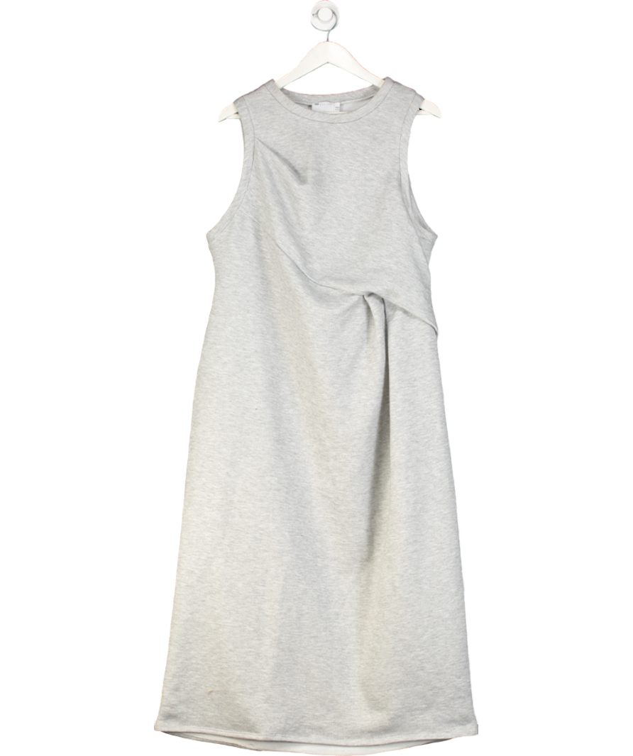 ASOS Grey Crew Neck Sweat Midaxi Dress UK 18