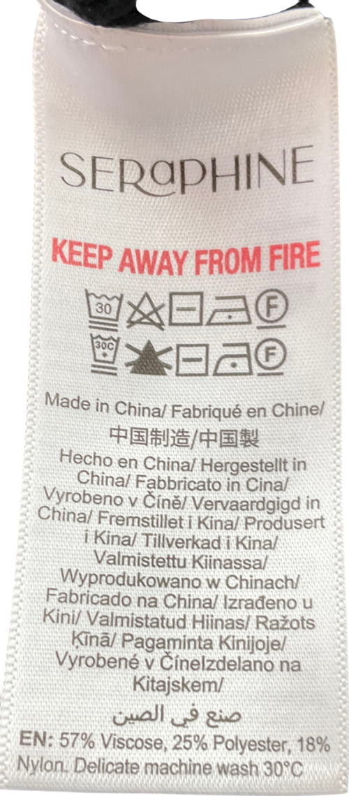 Seraphina Black Knitted Sleeveless V-neck Top UK S