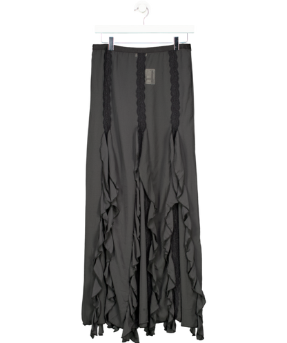 Free People Black Sheer Maxi Skirt UK S