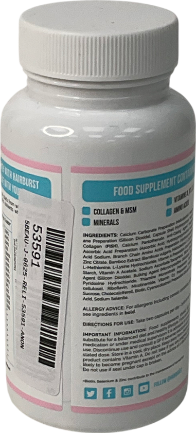 Hair Burst Healthy Hair Vitamins 60 capsules