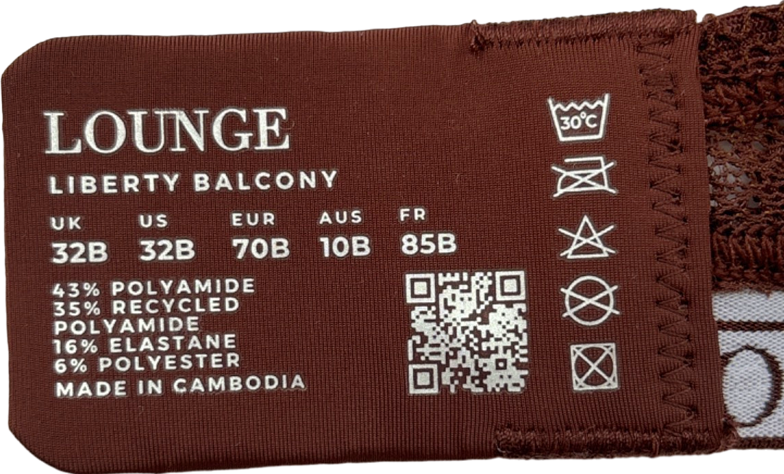 Lounge Brown Liberty Balcony Bra UK 32B
