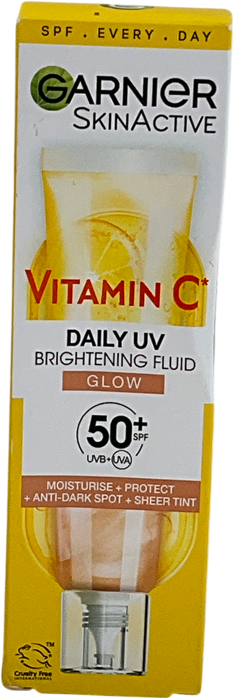 Garnier Vitamin C Daily Uv Brightening Fluid Sheer Glow, Spf50+ 40ml