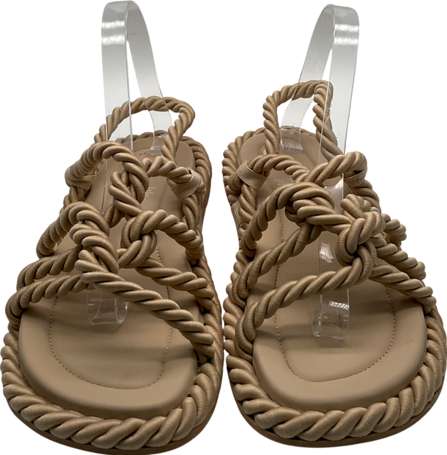 H&M Beige Rope Effect Sandals UK 9 EU 42 👠