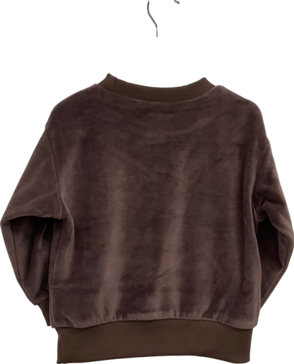 Wynken Brown Velour Sweat Shirt 2 Years