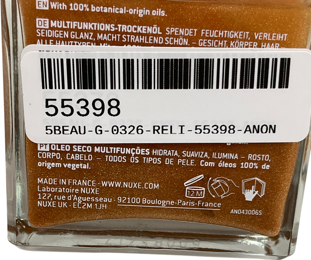 Nuxe Huile Prodigieuse® Riche Multi-purpose Dry Oil For Face, Body And Hair 50ml