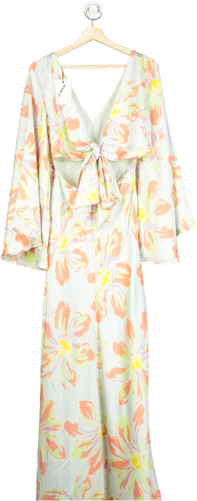 By Malina Floral Tie-Back Maxi Dress One Size