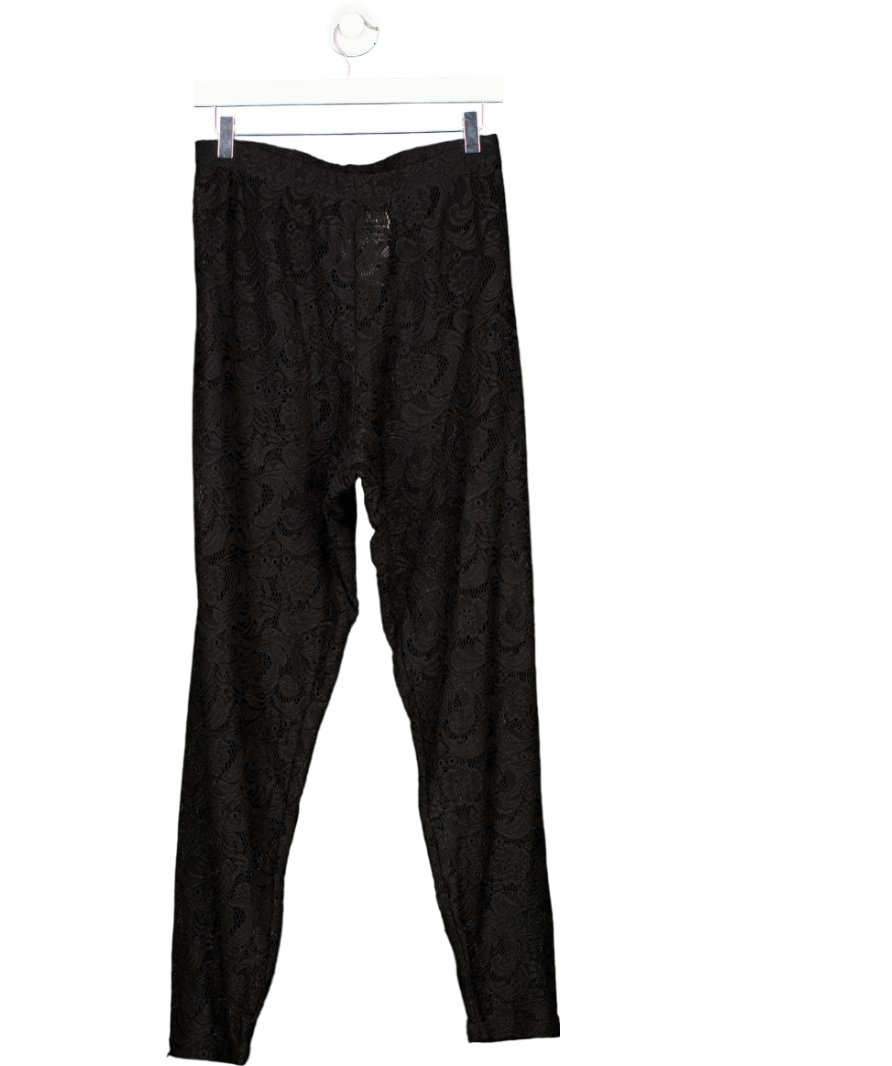 Black Lace Pull On Trouser UK 26