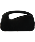 Natalie Dennis Black Large Signature Curve Bag With Leather Strap