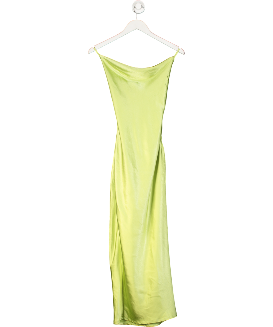 SLA the label Green Satin Myla Dress UK XXS