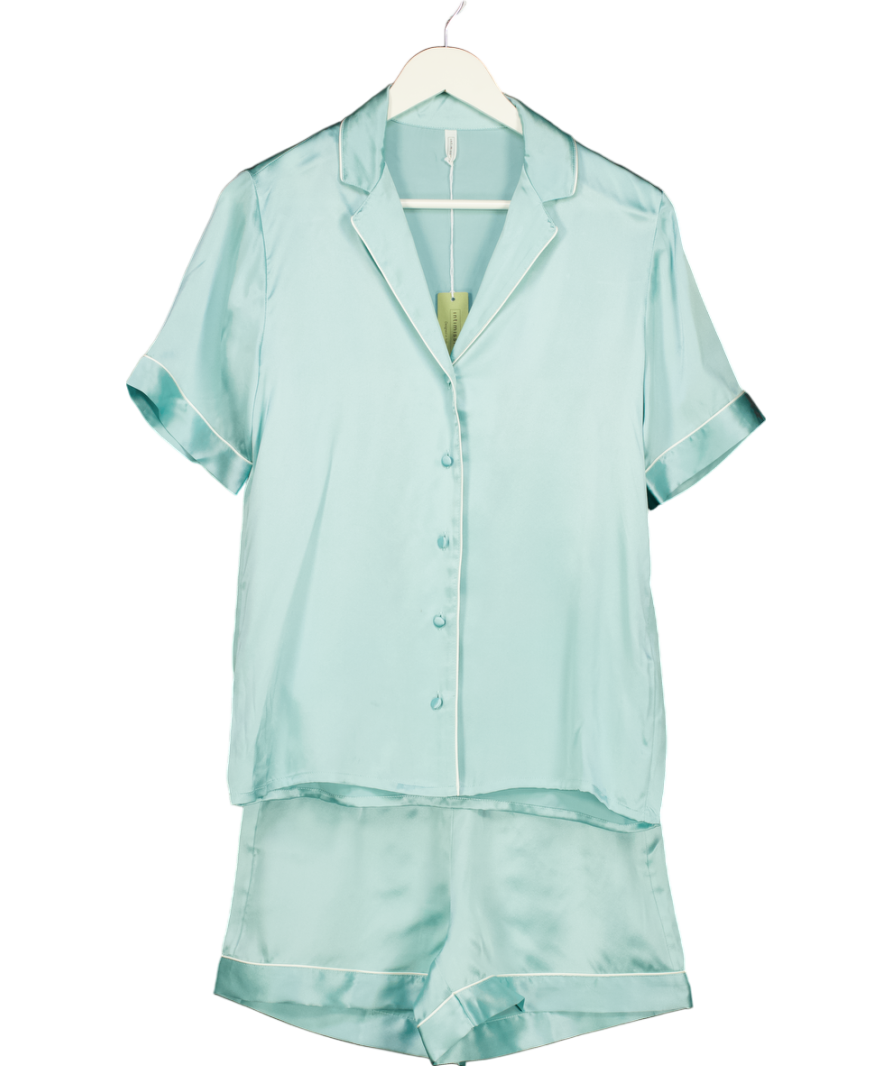 intimissimi Green Shirt & Shorts Satin Pyjamas UK S