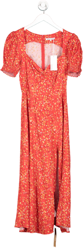 Reformation Red Lacey Dress UK 10