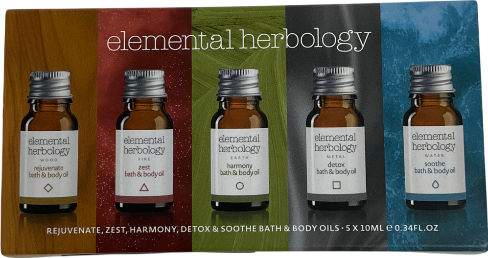 elemental herbology Bath & Body Oils 5 x 10ml