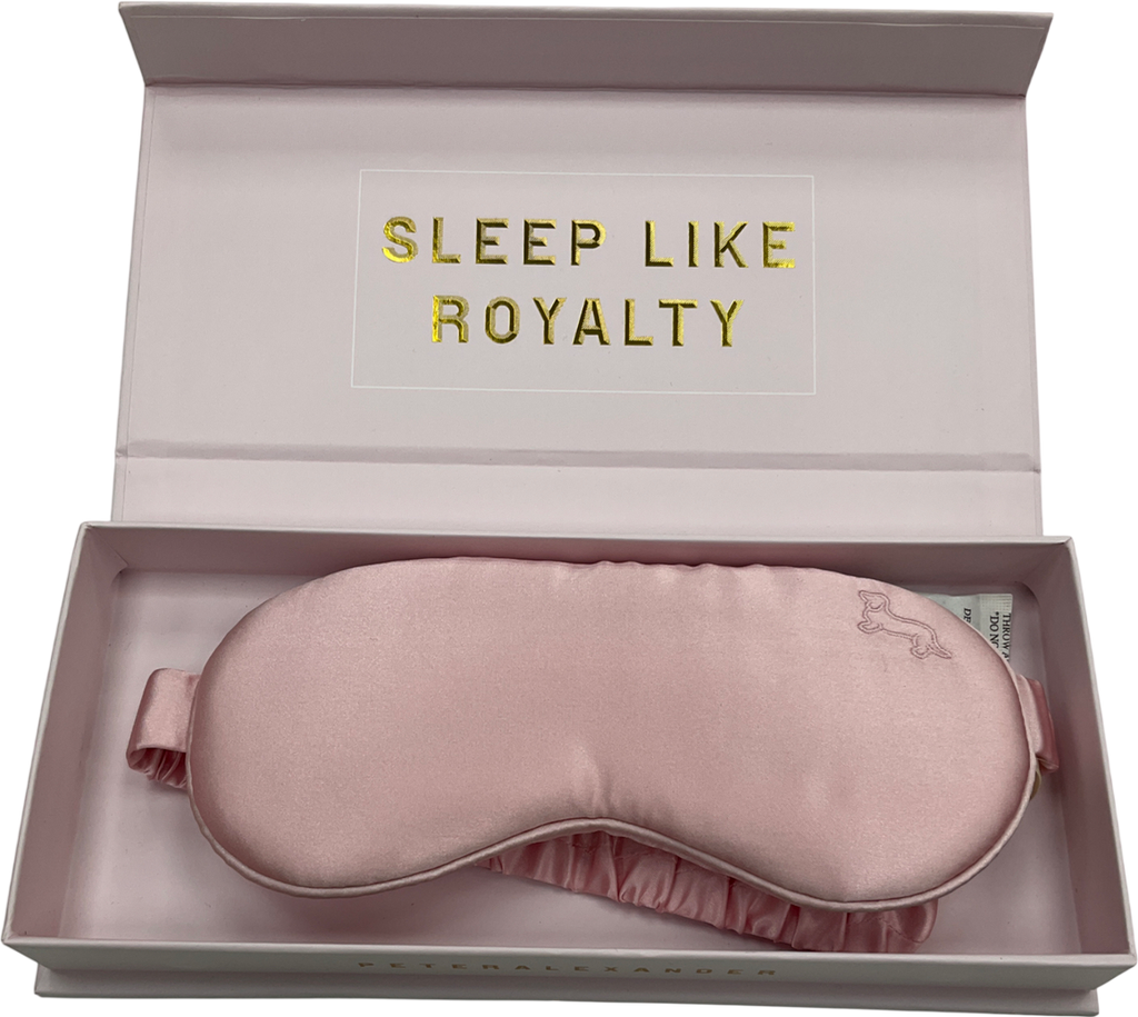 Peter alexander Mulberry Silk Eye Mask Pink One size