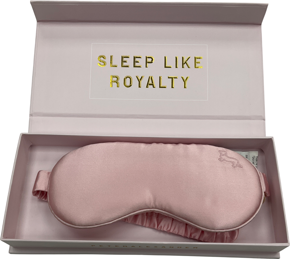 Peter alexander Mulberry Silk Eye Mask Pink One size