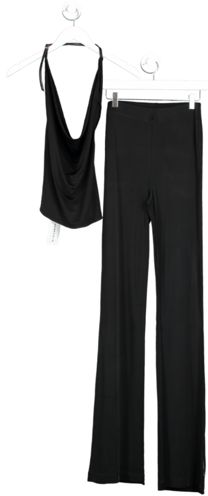 Museum of Fine Clothing Black Kate Jersey Cowl Top And Pant UK XS/S
