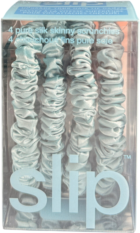 Slip Blue Back To School Skinny Scrunchies