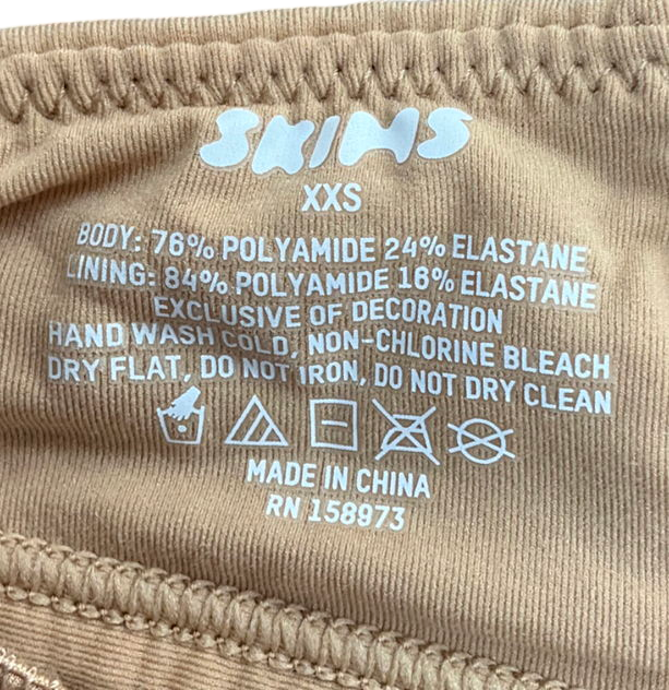 SKIMS Brown Fits Everybody Triangle Bralette - Ochre UK XXS