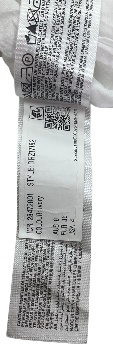 FOREVER NEW White Corset Mini Dress UK 8