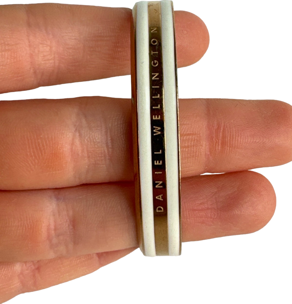 Daniel Wellington Gold and White Classic Cuff Bracelet One Size