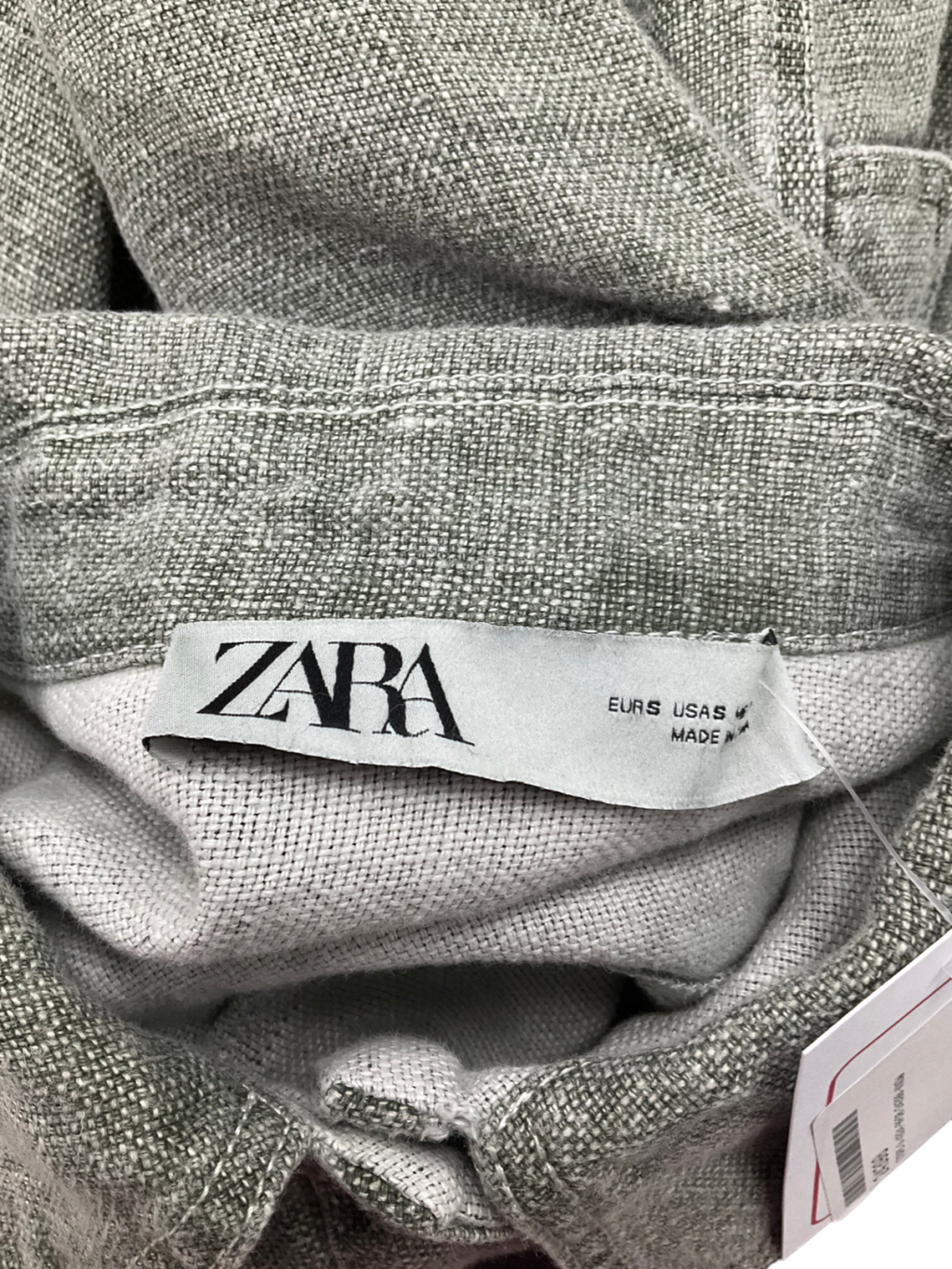 ZARA Green Khaki Corduroy Jacket UK 10