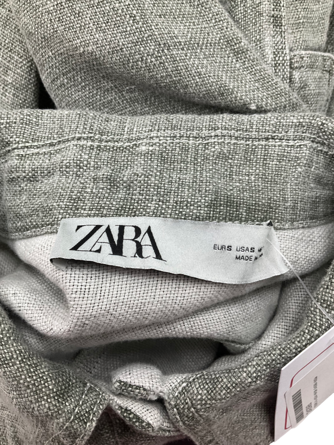 ZARA Green Khaki Corduroy Jacket UK 10