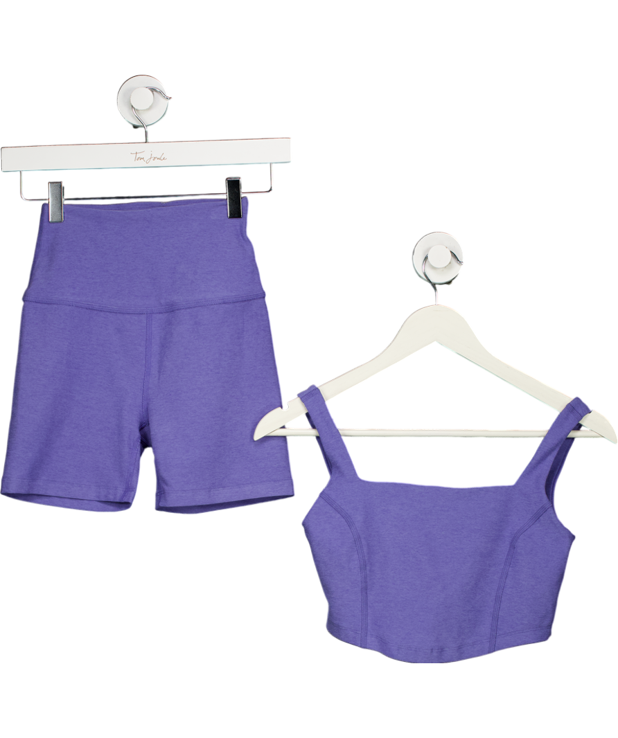Beyond Yoga Purple Sports Bra And Shorts UK XS