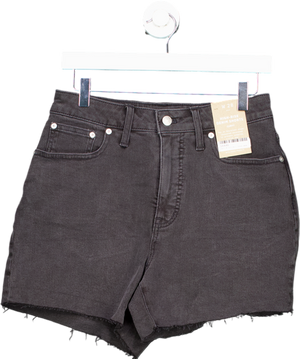 Madewell Black High Rise Denim Shorts W28