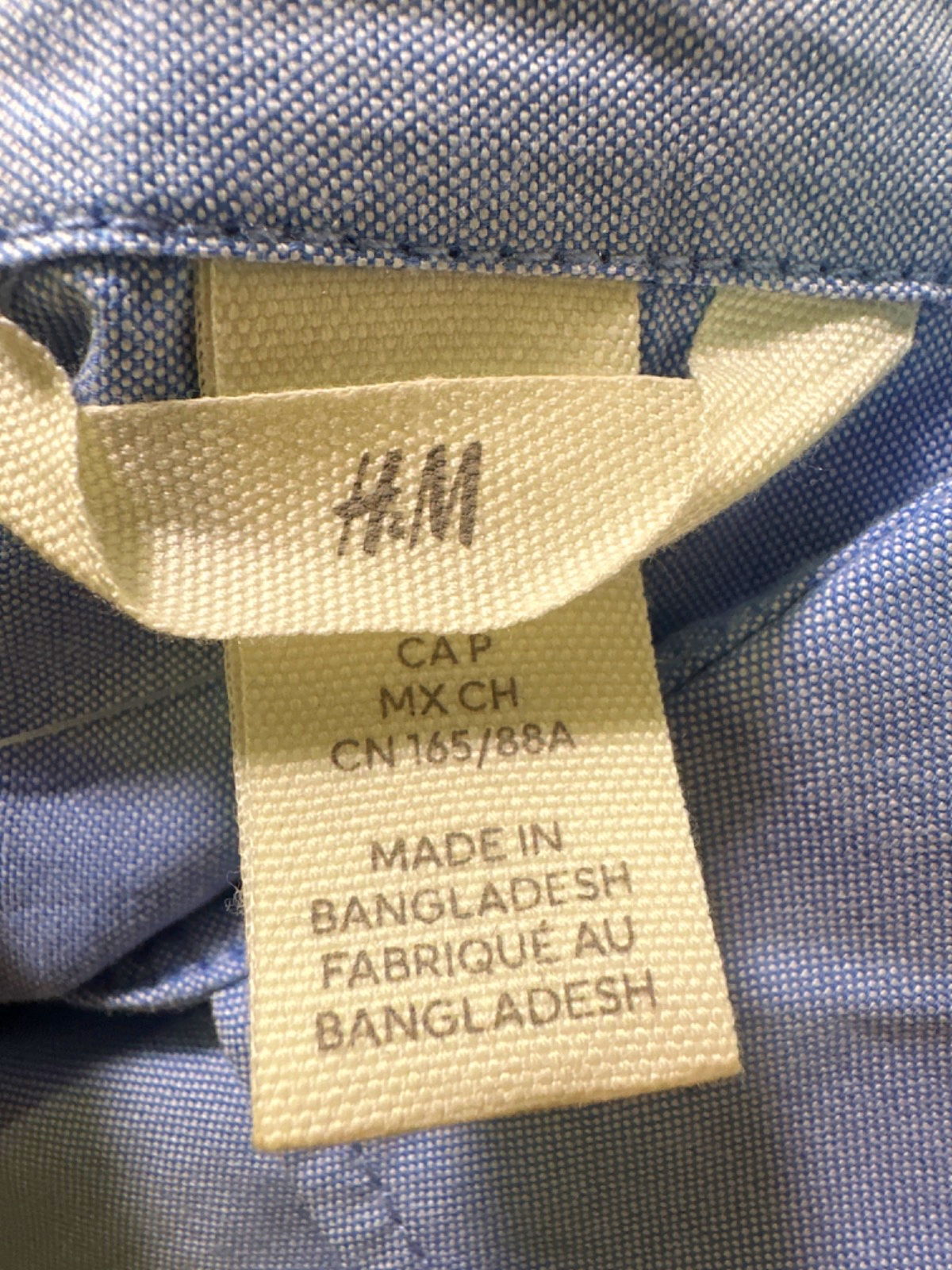 H&M Blue Long Sleeve Shirt UK S
