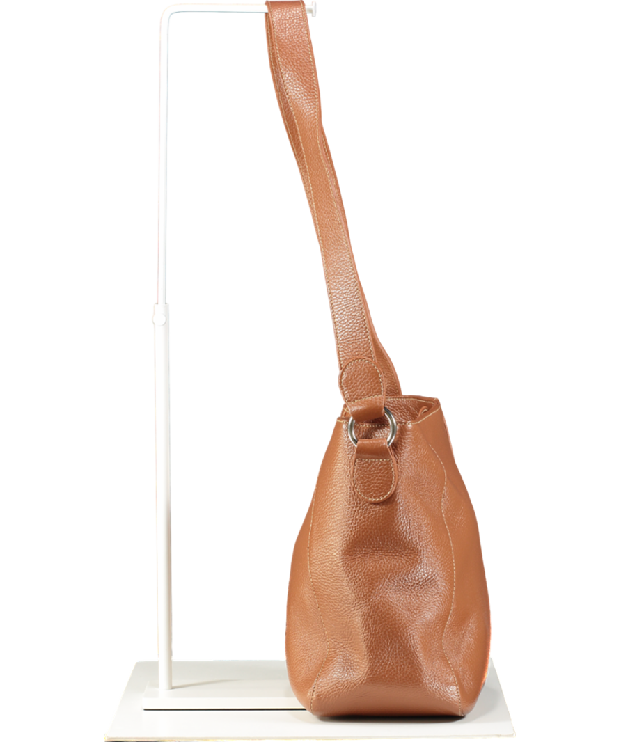 Ruskin Brown Luxury Italian Full Grain Leather The Bennet Bucket In Bracken