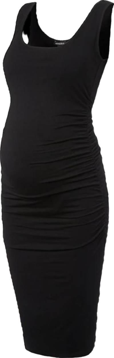 Isabella Oliver Ellis Ruched Side Maternity Dress, Black Sz1 UK 8