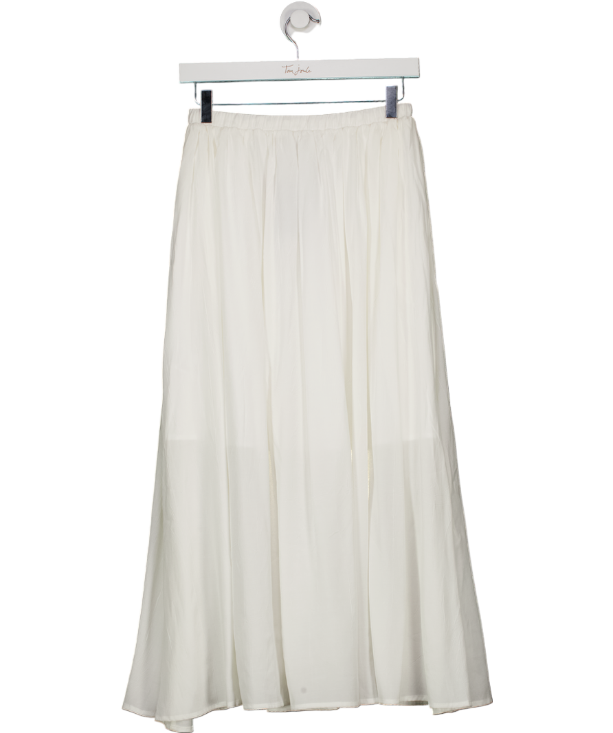 SELF WHO Cream Midi Skirt UK S