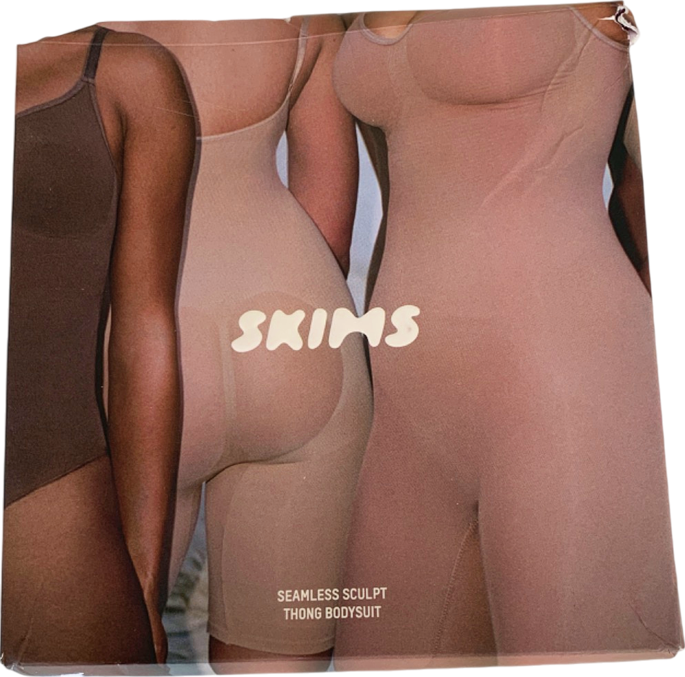 SKIMS Sugar Pink  Seamless Sculpt Thong Bodysuit UK XS