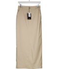 4th & Reckless Beige Miley Tailored Column Maxi Skirt UK 8