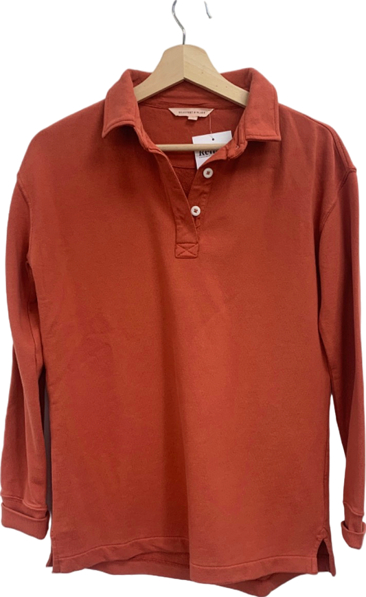 Beaufort & Blake Red Long Sleeve Polo Shirt UK XS