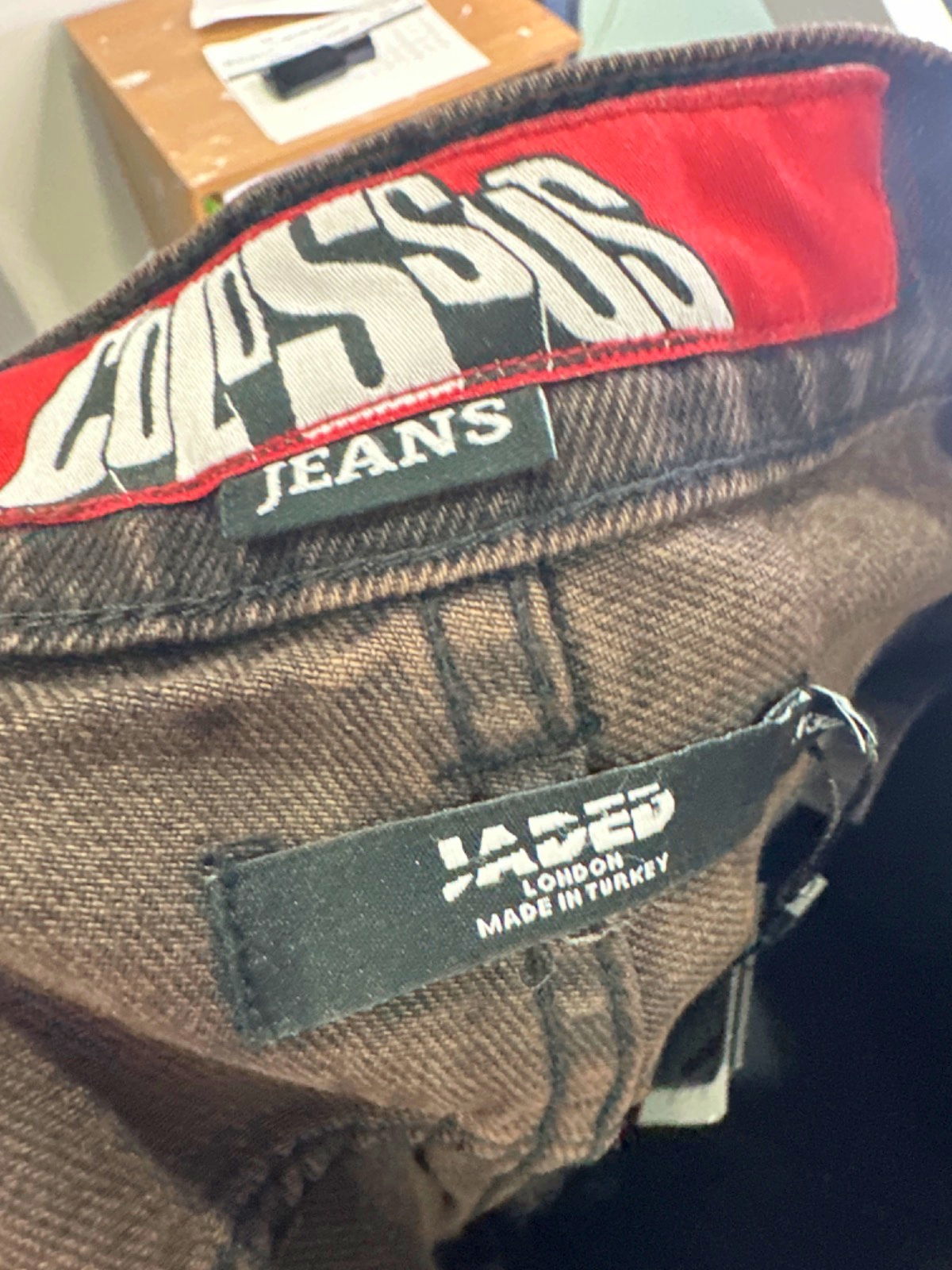 Jaded London Vintage Brown Collossus Jeans W30