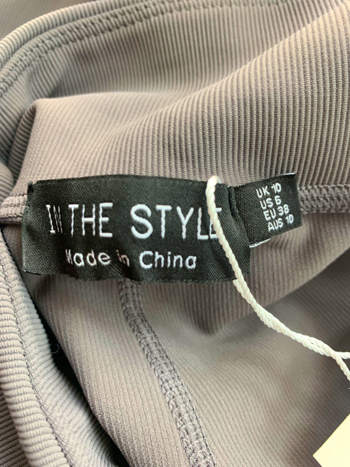 In The Style Grey Flared Leggings UK 10