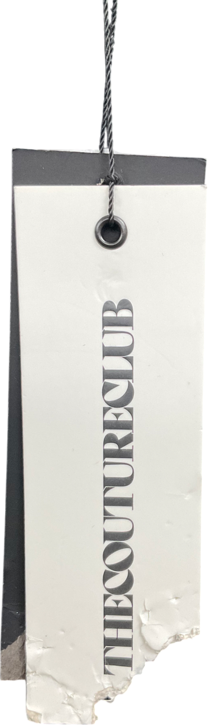 The Couture Club Black Embroidered Logo Sweater UK 10