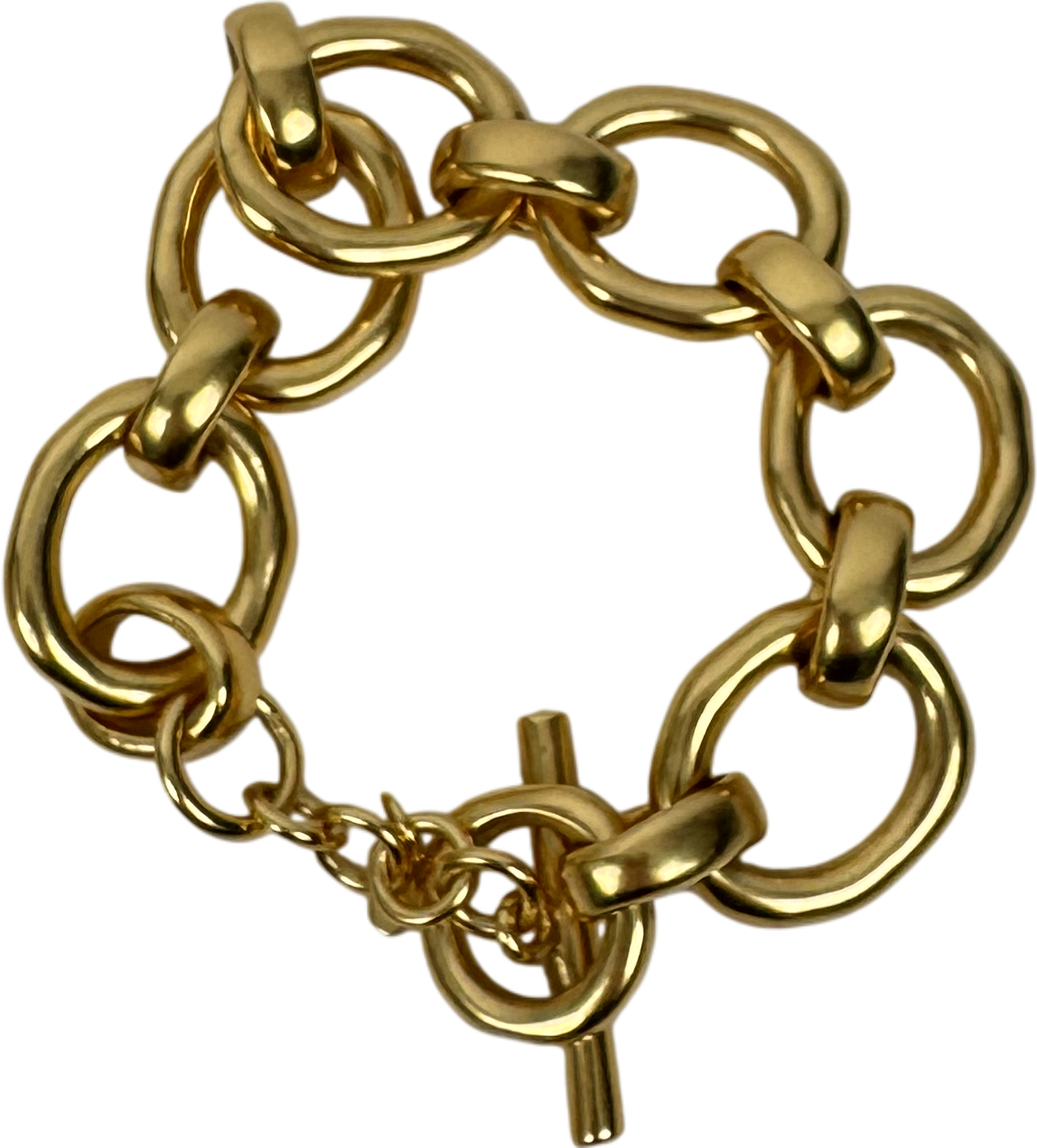 SEZANE Agathe Chunky gold bracelet