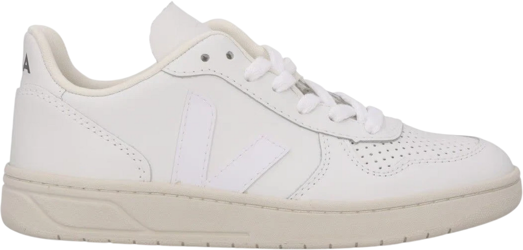 VEJA V-10 Leather Extra White Trainers UK 2 EU 35